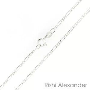 925 sterling silver 2mm petite figaro chains italy stamped .925 all lengths